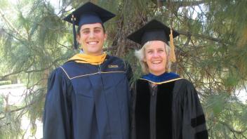 Bryan Welly and Dr. Alison Van Eenennaam at graduation 2014