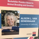 Dr Van Eenennaam awarded 2019 ASAS National Rockefeller Prentice Breeding and Genetics Award